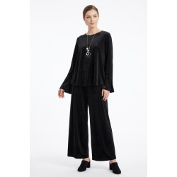 Compleu Dama Elegant Catifea Neagra | Bluza Bust 127 | Amuleta Compleu Dama Elegant Catifea Neagra | Bluza Bust 127 | Amuleta