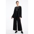 Compleu Dama Elegant Catifea Neagra | Bluza Bust 127 | Amuleta