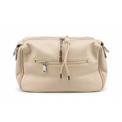 Geantă Crossbody Crem din Piele Ecologică – Eleganță Compactă
