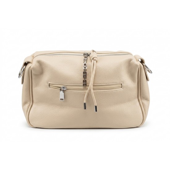 Geantă Crossbody Crem din Piele Ecologică – Eleganță Compactă Geantă Crossbody Crem din Piele Ecologică – Eleganță Compactă