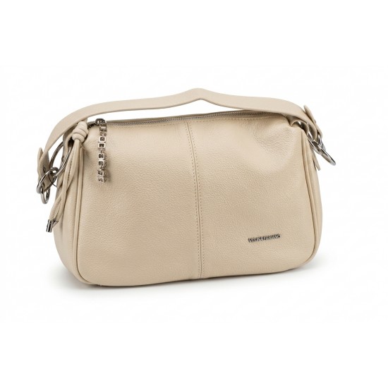 Geantă Crossbody Crem din Piele Ecologică – Eleganță Compactă Geantă Crossbody Crem din Piele Ecologică – Eleganță Compactă