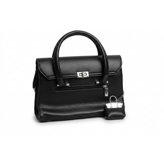 Geantă Dama Crossbody Neagră Piele Ecologică - Eleganță & Practic