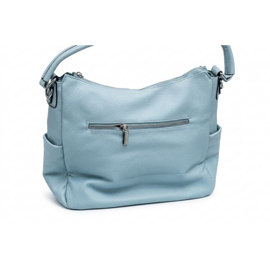 Geanta Dama Crossbody Piele Ecologica Bleu - 27x30 cm Geanta Dama Crossbody Piele Ecologica Bleu - 27x30 cm