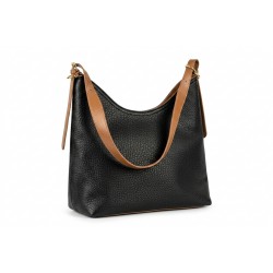 Geantă Dama Crossbody Piele Ecologică Neagră-Maro L27xL35cm