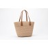 Geantă Pouch Iută Chic cu Mâner Piele Ecologică, 36x36 cm