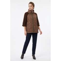 Jacheta Dama Maro cu Maneca 3 Sferturi, Fas si Acril, Bust 115 cm Jacheta Dama Maro cu Maneca 3 Sferturi, Fas si Acril, Bust 115 cm