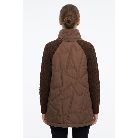 Jacheta Dama Maro cu Maneca 3 Sferturi, Fas si Acril, Bust 115 cm Jacheta Dama Maro cu Maneca 3 Sferturi, Fas si Acril, Bust 115 cm