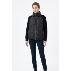 Jacheta Neagra Dama cu Maneca 3 Sferturi, Fas si Acril, Bust 115cm Jacheta Neagra Dama cu Maneca 3 Sferturi, Fas si Acril, Bust 115cm
