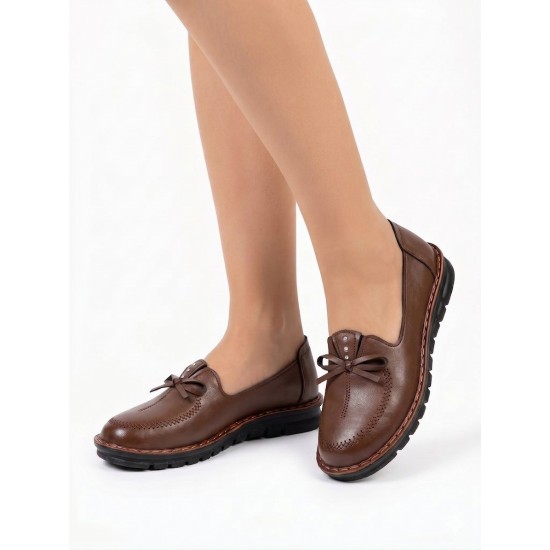 Pantofi Dama Casual Maro din Piele Ecologică - Confort și Stil