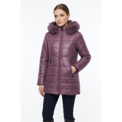 Geacă Visinie din Fâș Mărimea L (Bust 109) - Elegantă & Practică Geacă Visinie din Fâș Mărimea L (Bust 109) - Elegantă & Practică