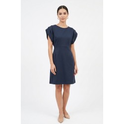 Rochie Bleumarin Midi Elegantă, Bust 115 - Confort și Stil Rochie Bleumarin Midi Elegantă, Bust 115 - Confort și Stil