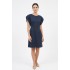 Rochie Bleumarin Midi Elegantă, Bust 115 - Confort și Stil