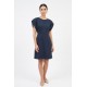 Rochie Bleumarin Midi Elegantă, Bust 115 - Confort și Stil Rochie Bleumarin Midi Elegantă, Bust 115 - Confort și Stil