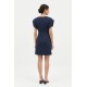 Rochie Bleumarin Midi Elegantă, Bust 115 - Confort și Stil Rochie Bleumarin Midi Elegantă, Bust 115 - Confort și Stil