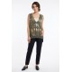 Vesta Kaki din Vascoza cu Imprimeu – Bust 120 cm, Chic