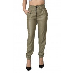 Pantaloni Din Piele Ecologica Vernil Gen Boyfriends Maya