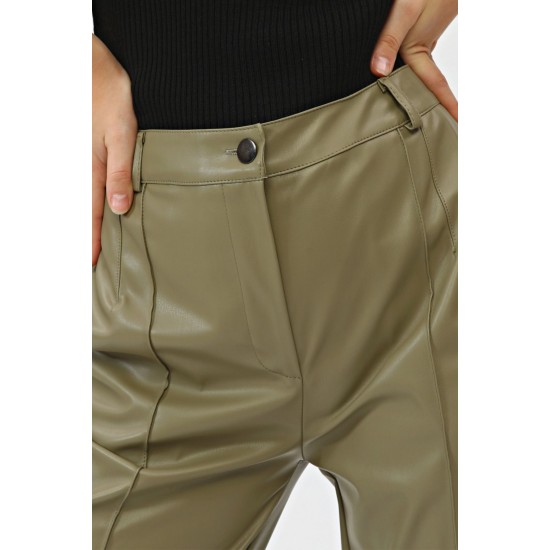 Pantaloni Palazzo Piele Ecologica Vernil, Lorene
