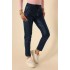 Pantaloni Dama Tip Boyfriend Piele Ecologica vatuiti Bleumarin Rihanna