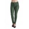 Pantaloni Dama Imitatie Piele Verde Inchis 