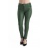 Pantaloni Dama Imitatie Piele Verde Inchis 