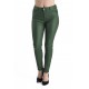 Pantaloni Dama Imitatie Piele Verde Inchis 