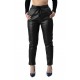 Pantaloni Dama Imitatie Piele Boyfriend Plusati Marime Mare
