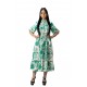 Rochie Alba cu Imprimeu Verde Andora Rochie Alba cu Imprimeu Verde Andora