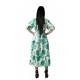 Rochie Alba cu Imprimeu Verde Andora Rochie Alba cu Imprimeu Verde Andora
