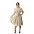 Rochie Vaporoasa Imprimeu Floral Galben Joly