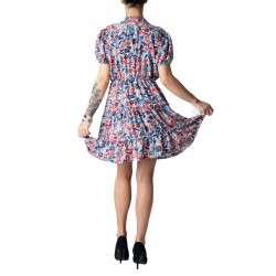 Rochia Athena imprimeu floral multicolor, talie elastica