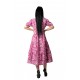 Rochie Roz Lila cu Imprimeu Alb Shiva Rochie Roz Lila cu Imprimeu Alb Shiva