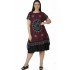 Rochie Dama Tip voal din Bumbac Garena cu Negru Anyta