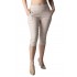 Pantaloni Dama Trei Sferturi 3/4, Crem,Masura Mare
