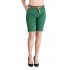 Pantaloni Scurti Dama Cu Curea In Talie,Verde Crud