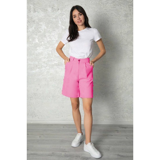 Pantaloni scurti de dama eleganti: Feminitate si rafinament in roz magenta vibrant