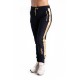 Pantaloni Trening Negru Cu Dunga Aurie Delilah Pantaloni Trening Negru Cu Dunga Aurie Delilah