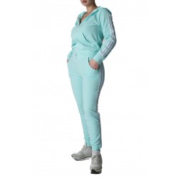 Compleu Dama Din 2 Piese cu Pantaloni sI Bluza Cu Fermoar Verde Deschis,Selena Compleu Dama Din 2 Piese cu Pantaloni sI Bluza Cu Fermoar Verde Deschis,Selena