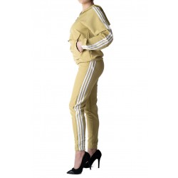 Trening Dama Galben cu Dungi Albe Aida