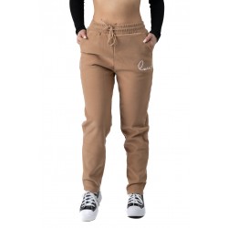 Pantaloni Dama Din Bumac Grosi Plusati pe Interior Samantha, Crem